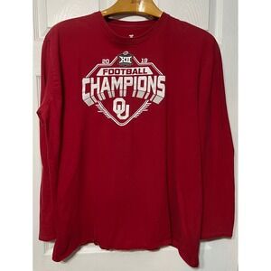 Oklahoma Sooners Football‎ Champions Fanatics Red Long Sleeve T-Shirt XXL